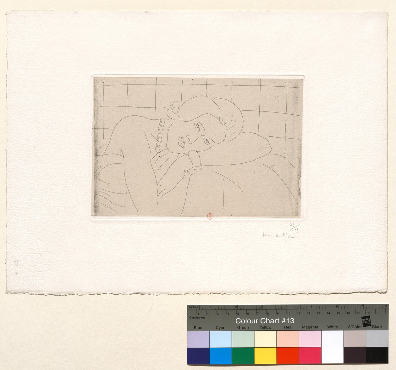Szobor, a fej a bal karra támaszkodik alkotó: Henri Matisse