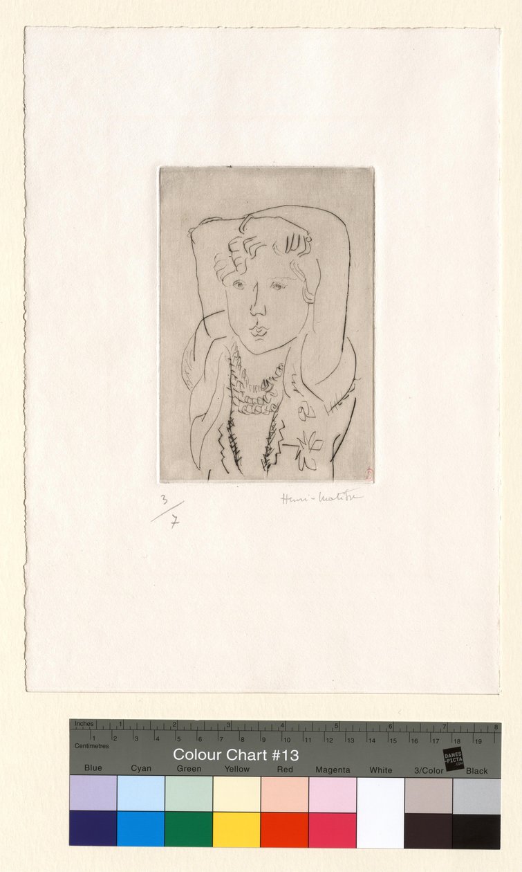Kislány, karjait a feje fölé emelve alkotó: Henri Matisse