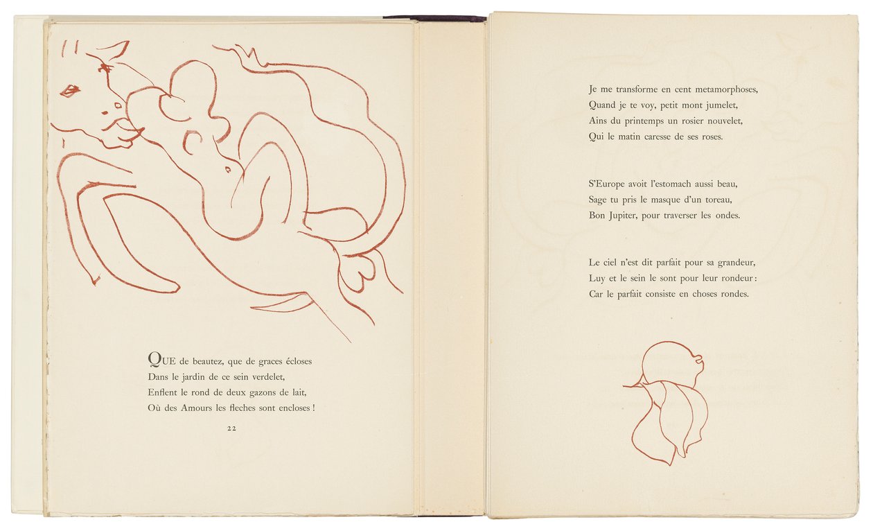 Válogatás Ronsard Amours című műveiből alkotó: Henri Matisse