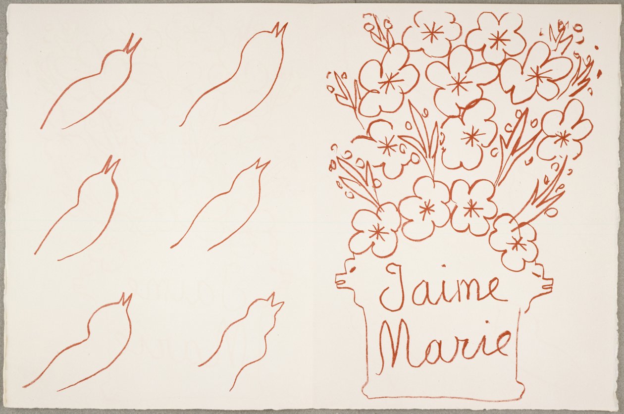 Ronsard Amours Florilège-je, november 29. alkotó: Henri Matisse