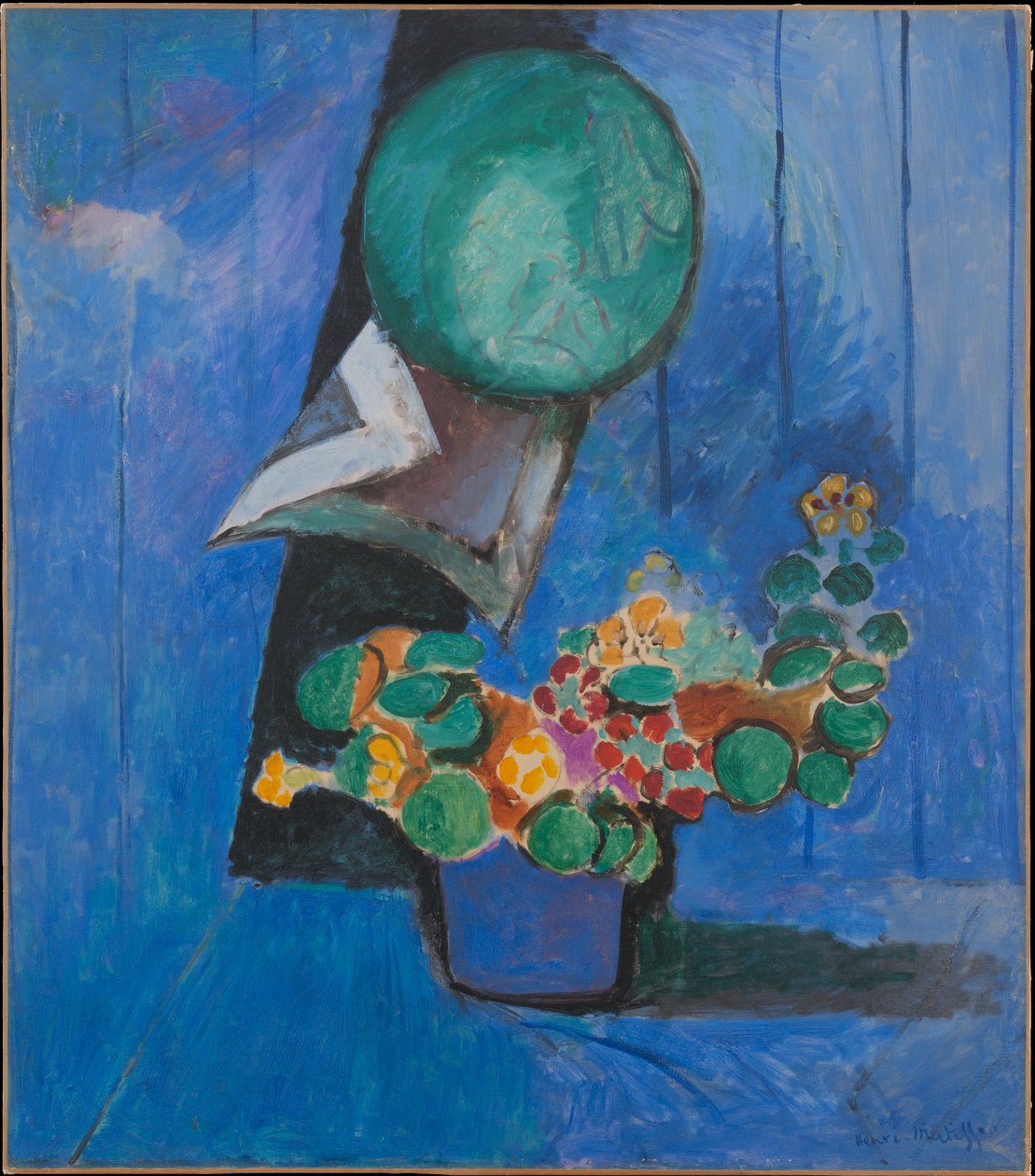 Virágok és porcelán (sarkantyúka) alkotó: Henri Matisse