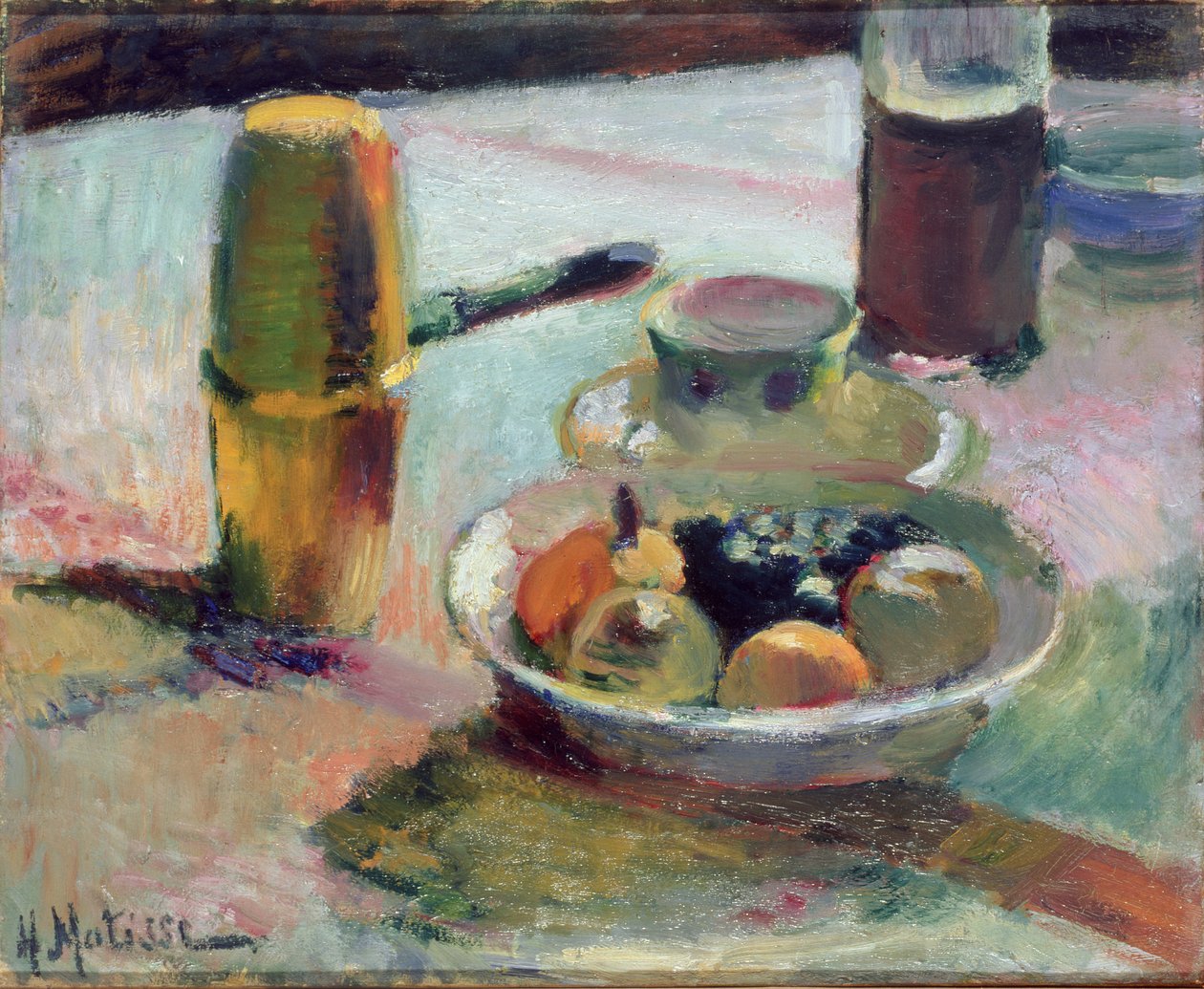Gyümölcs és kávéskanna, 1898 körüli (olaj, vászon) alkotó: Henri Matisse