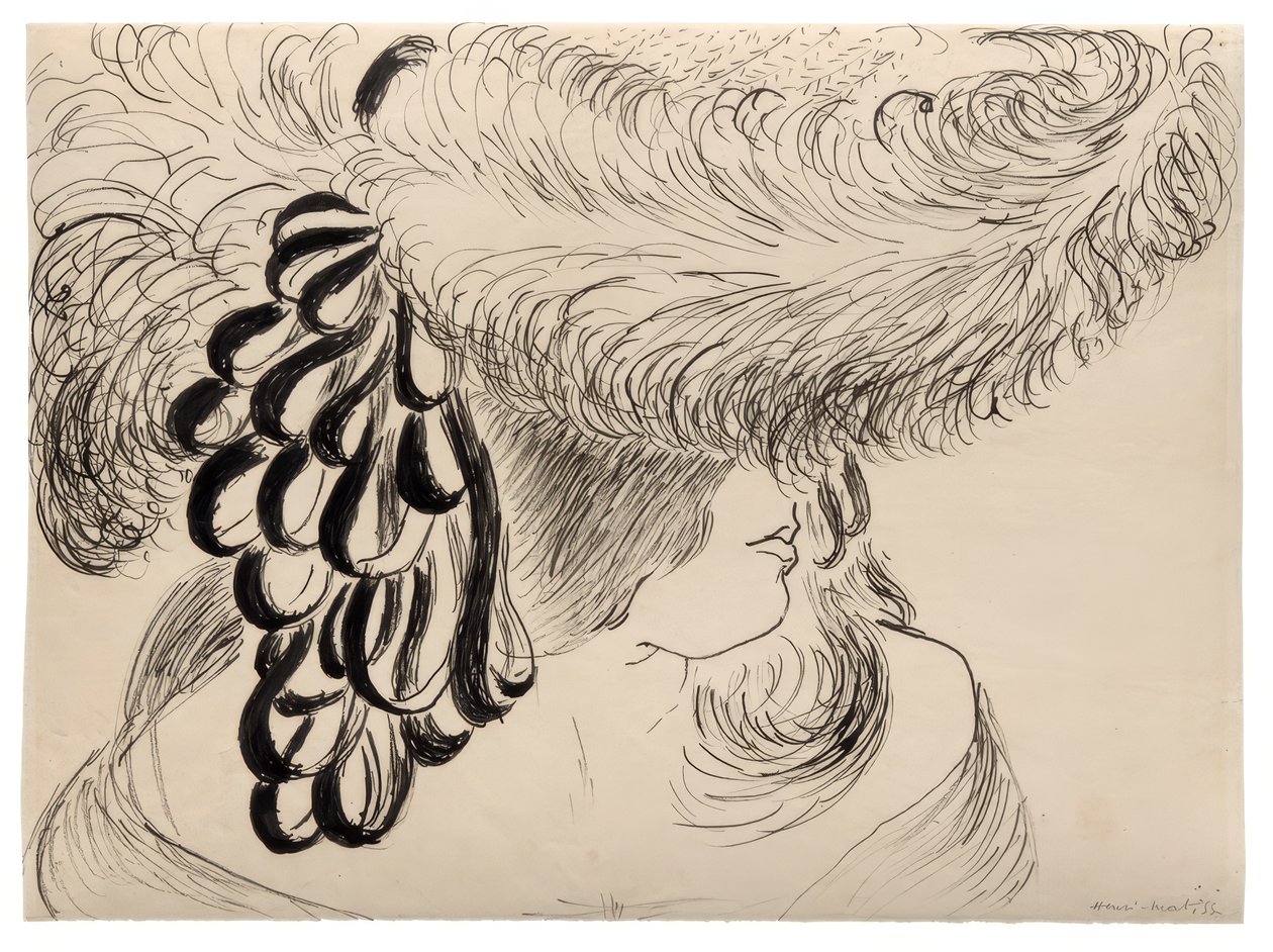 Tollas kalapos lány (Mlle Antoinette) alkotó: Henri Matisse