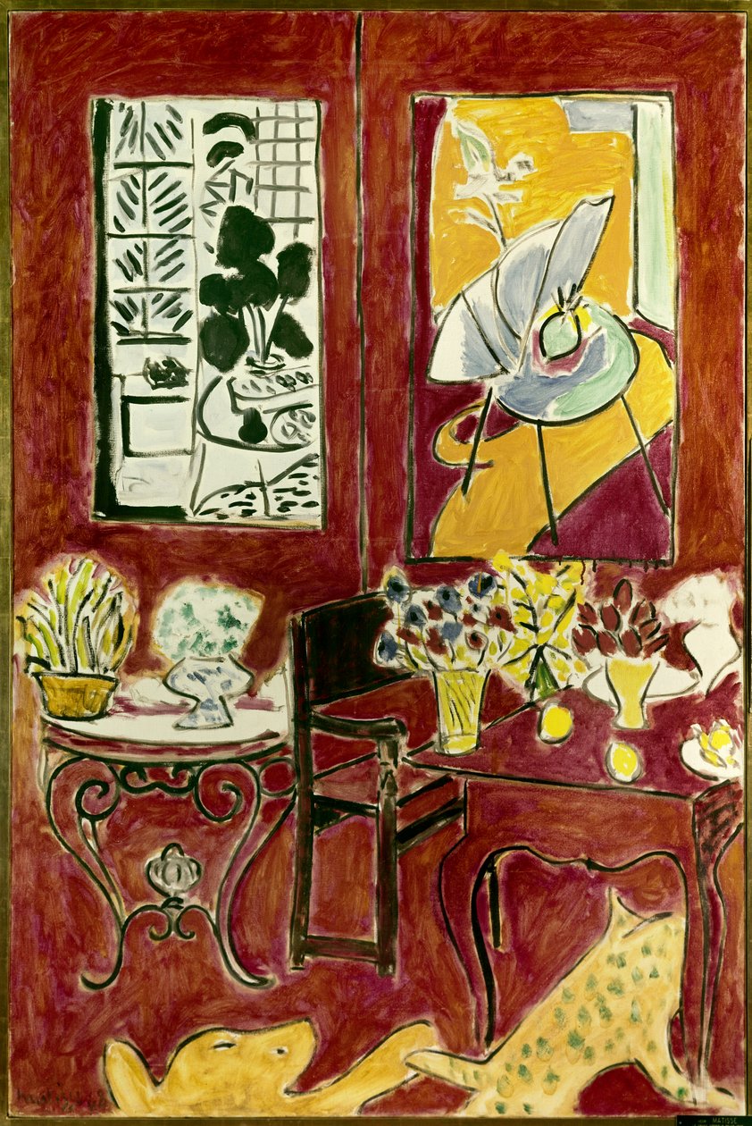 Grand interieur rouge 1948 (olaj, vászon ) alkotó: Henri Matisse