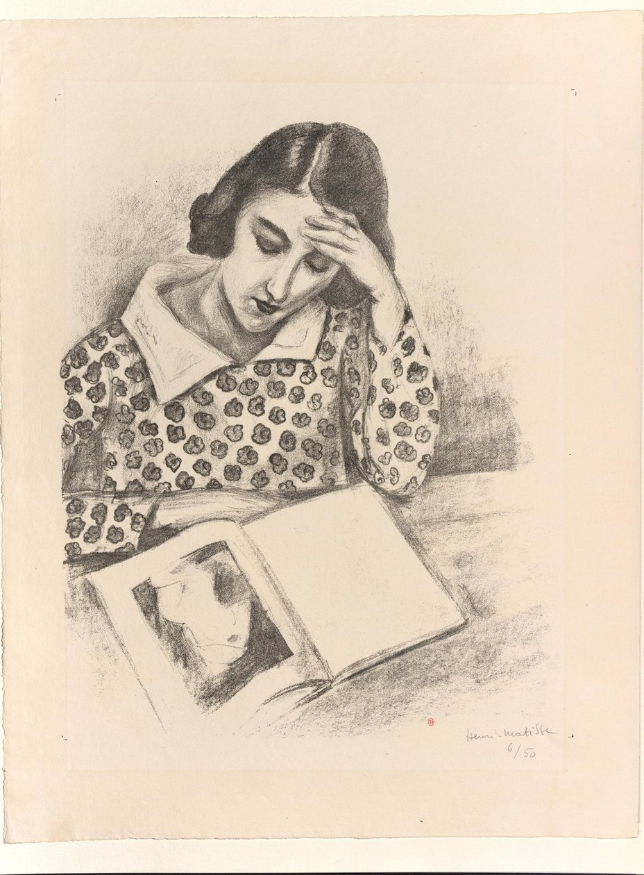 Nagy olvasó nő alkotó: Henri Matisse