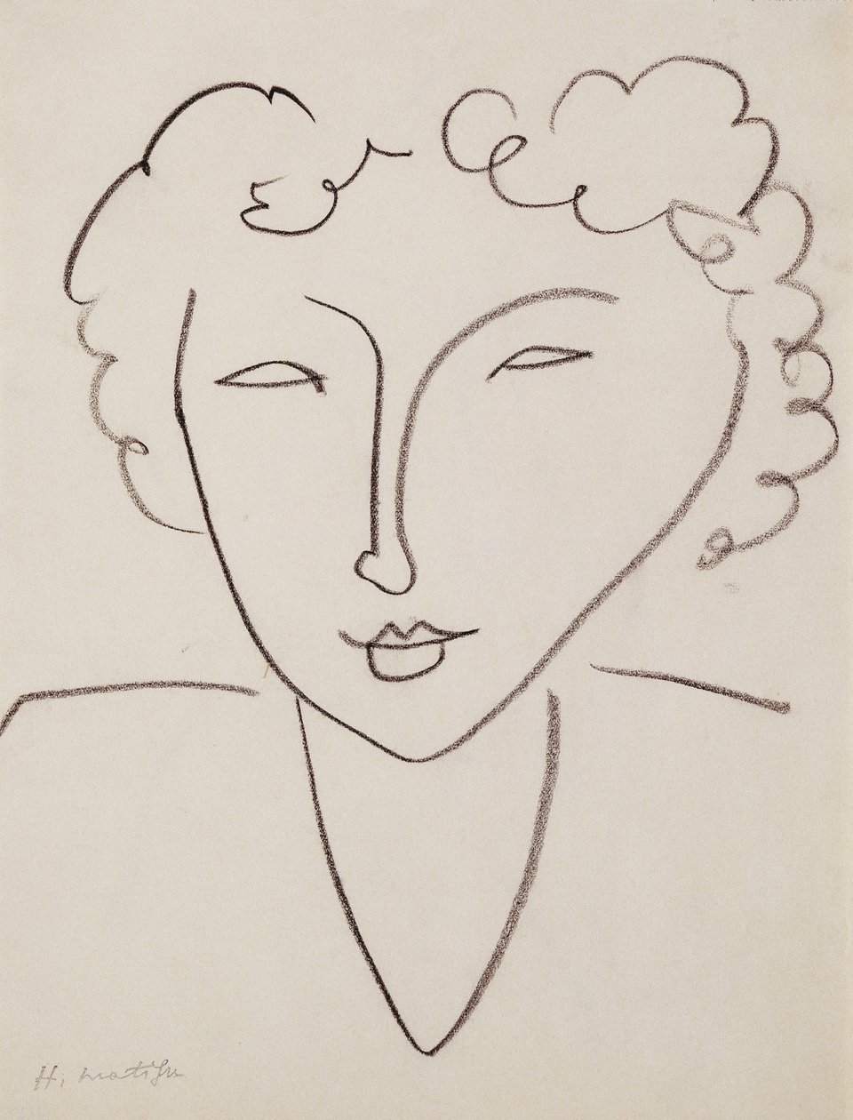 Női fej; Tete de Femme alkotó: Henri Matisse
