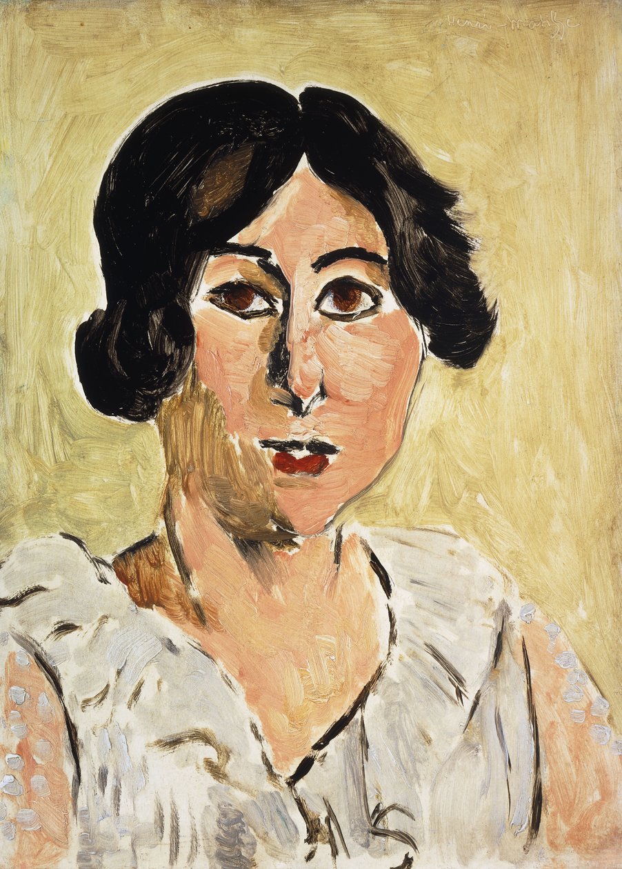 Fekete szemű fej (Lorette, 1917 körül (olaj, tábla) alkotó: Henri Matisse