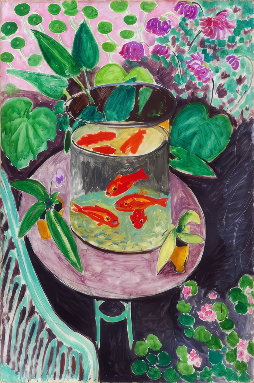 Henri Matisse, "Aranyhal" / Olaj, vászon, 1912 alkotó: Henri Matisse