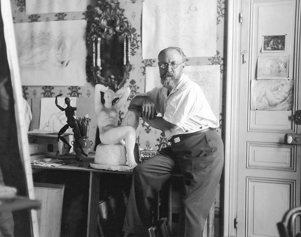 Henri Matisse, a festő (fekete-fehér fotó) alkotó: Henri Matisse