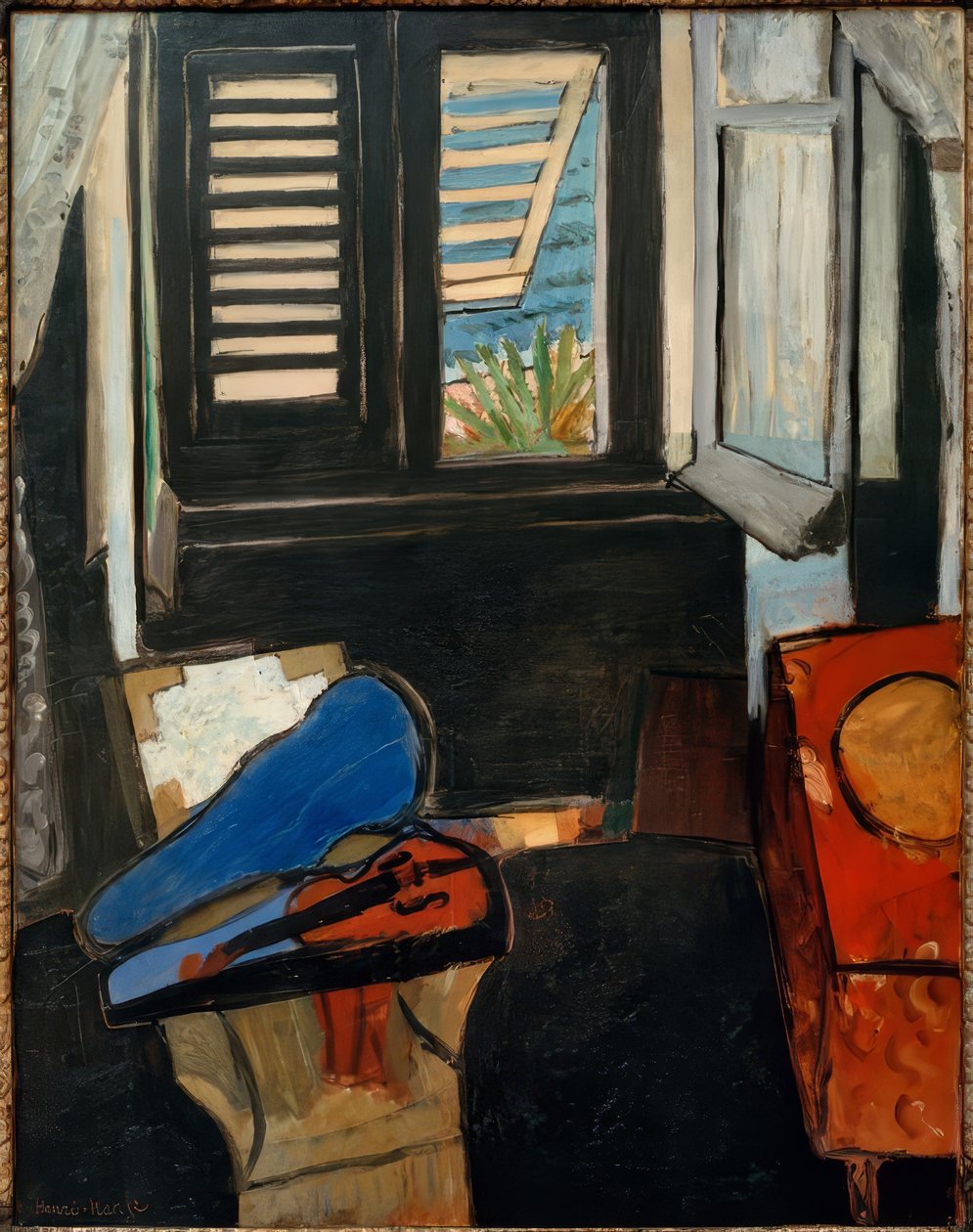 Belső tér hegedűvel alkotó: Henri Matisse