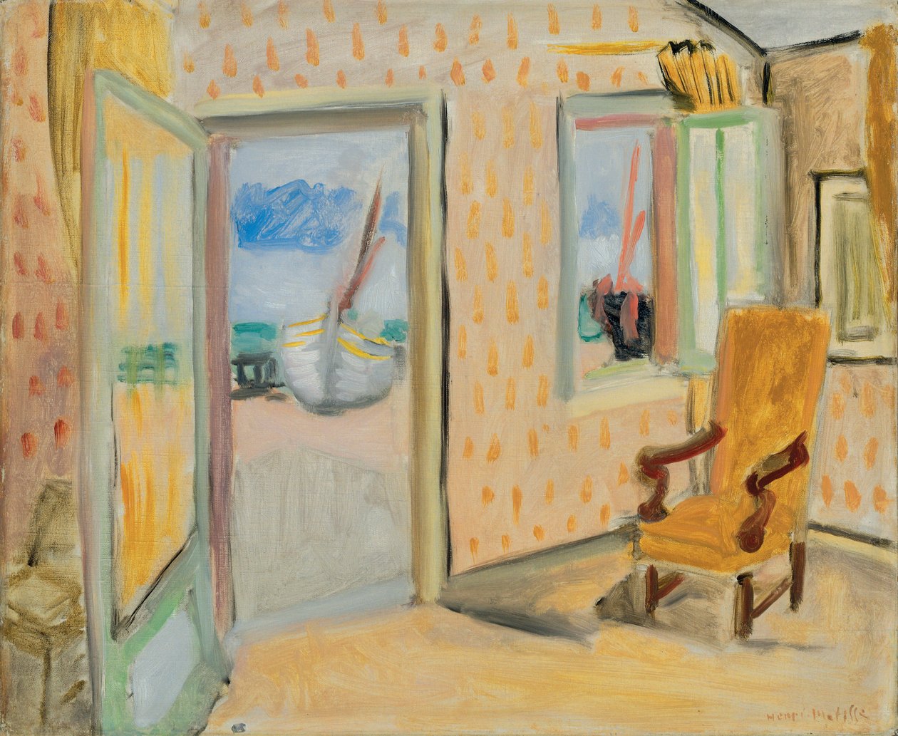 Belső tér, nyitott ajtó, 1920-1921 körül (olaj, vászon) alkotó: Henri Matisse