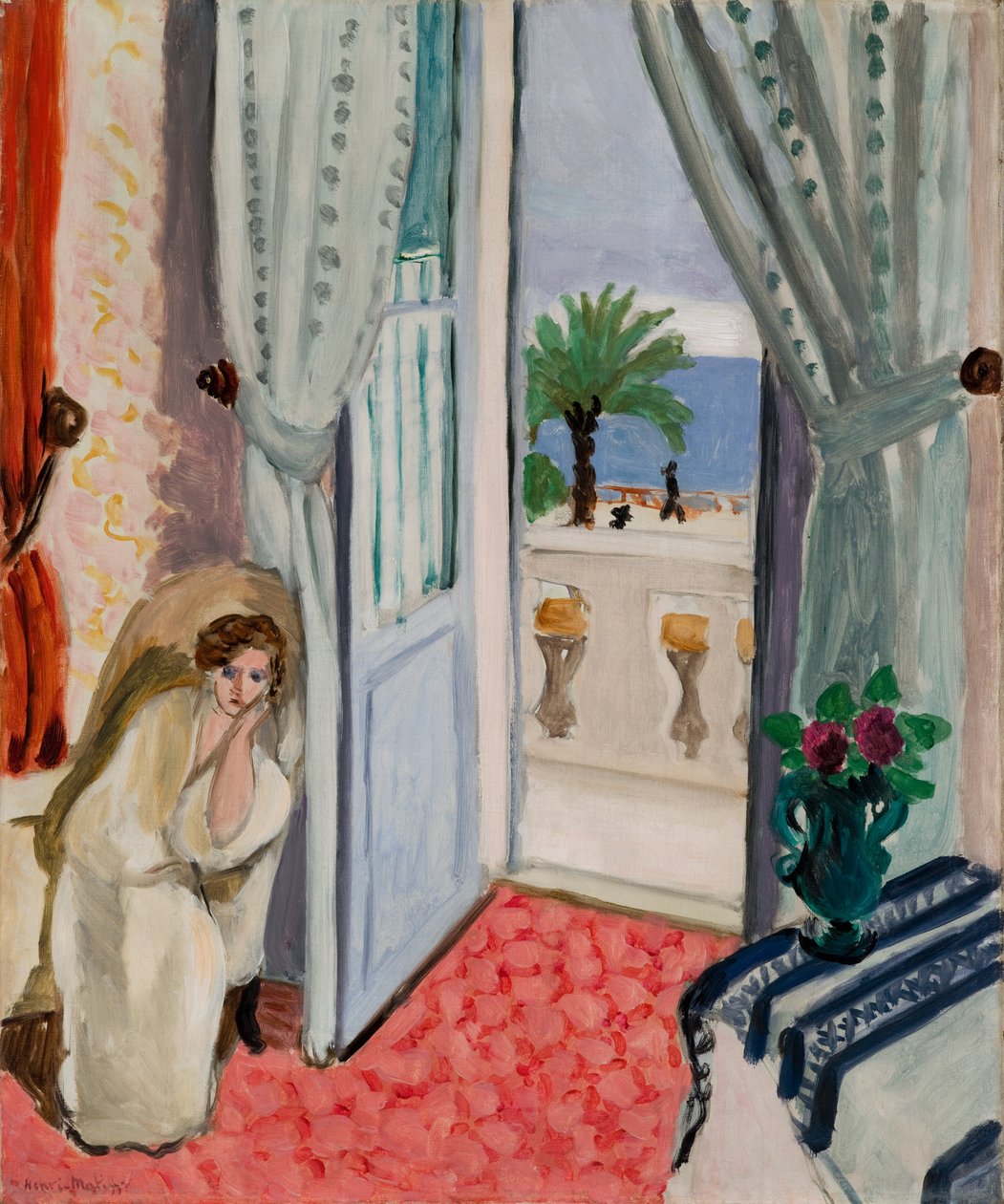 Belső tér Nizzában, 1919 körül (olaj, vászon) alkotó: Henri Matisse