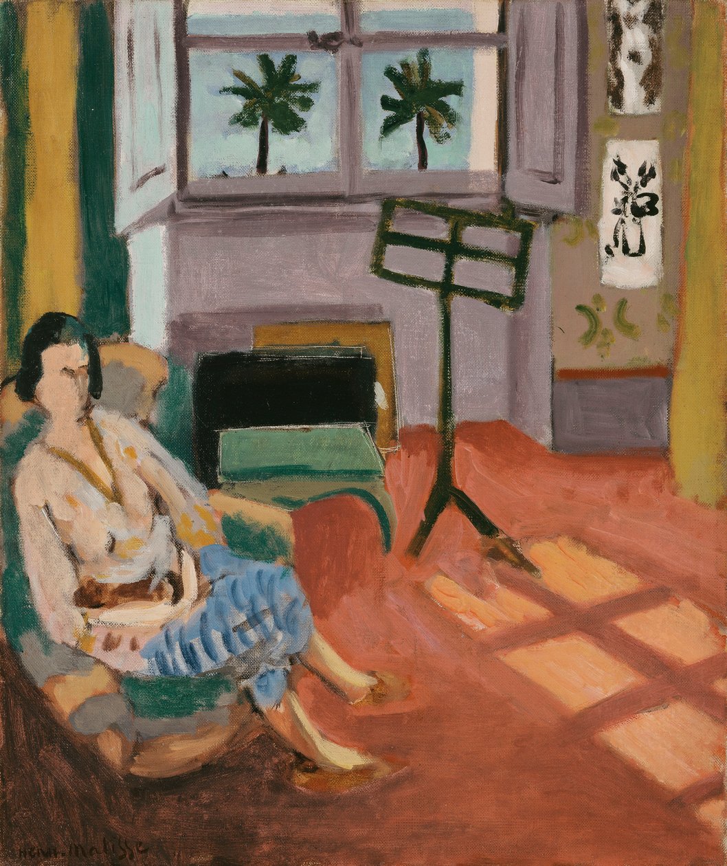A stúdió belseje, kottaállvánnyal alkotó: Henri Matisse