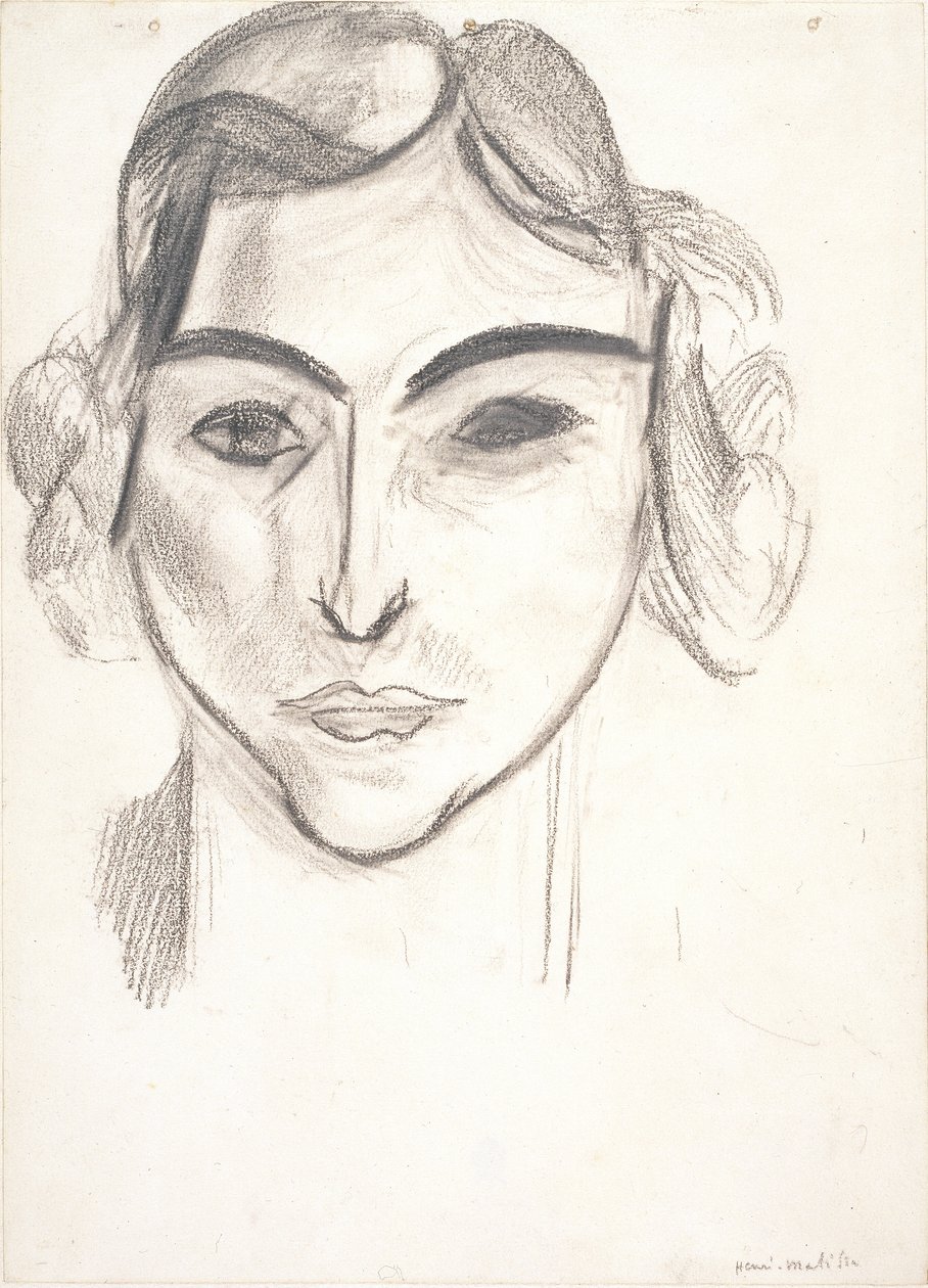 Női fej. Laurette portréja alkotó: Henri Matisse