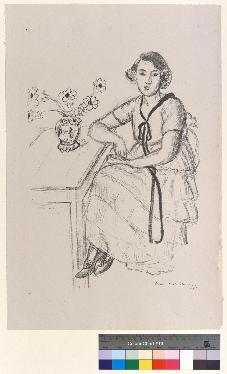 A sárga ruha fekete szalaggal alkotó: Henri Matisse