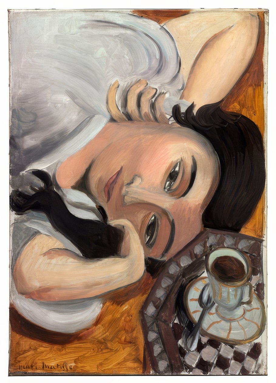 Laurette egy csésze kávéval alkotó: Henri Matisse