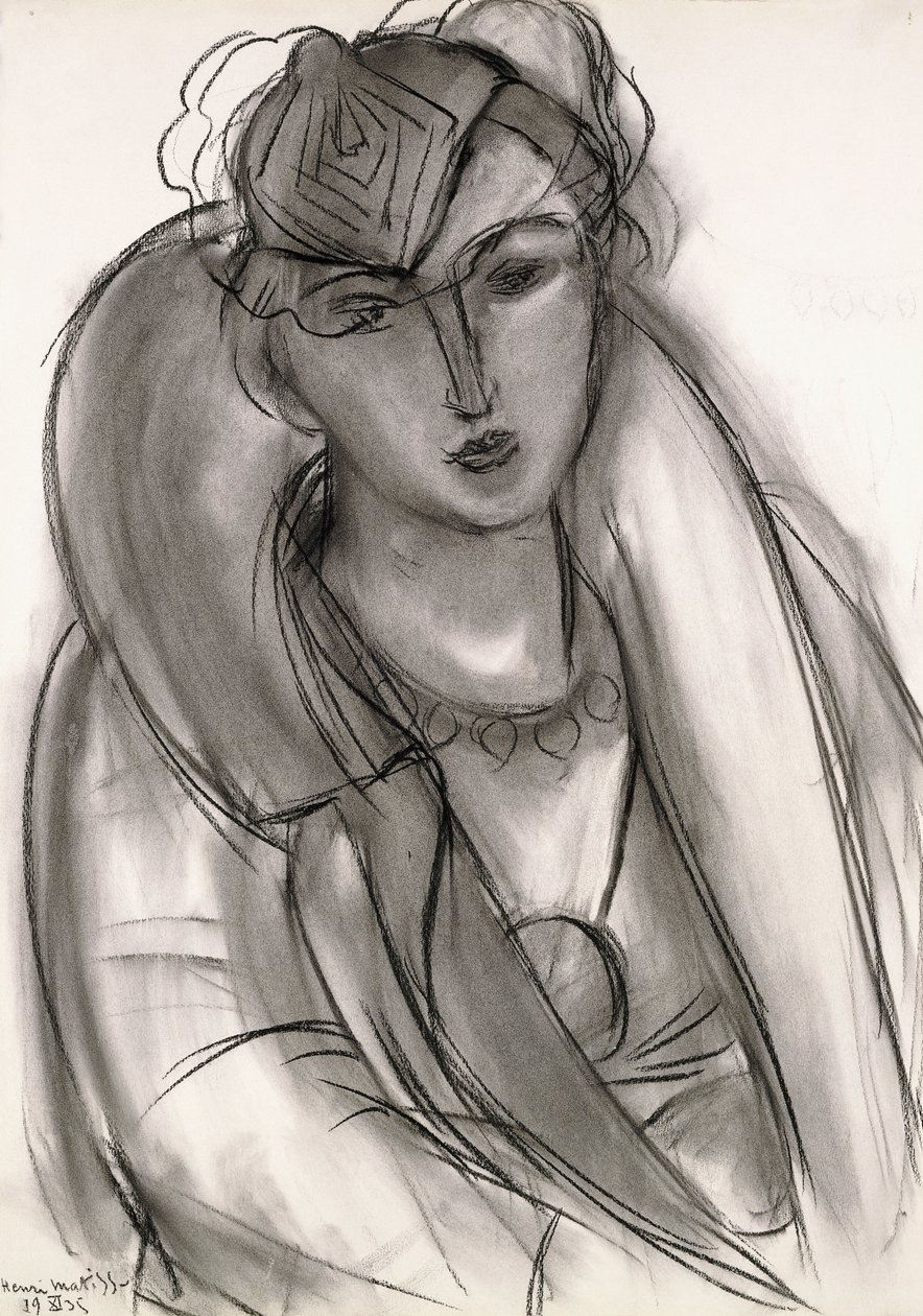 Lydia (Tanulmány a kék kabátos portréhoz) alkotó: Henri Matisse