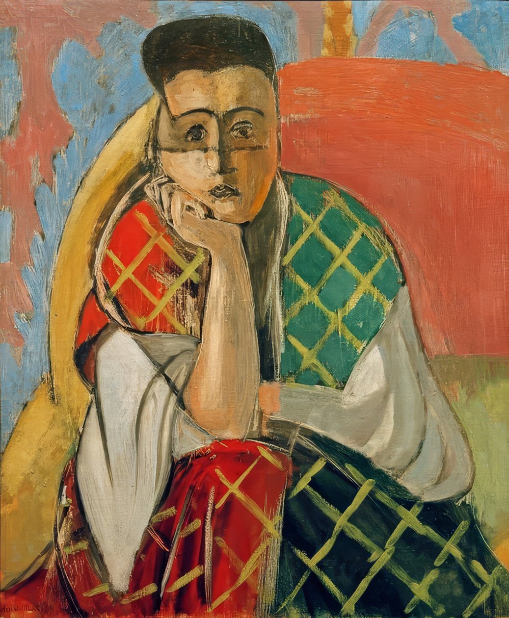 Mademoiselle H.D. Fátyolos nő alkotó: Henri Matisse