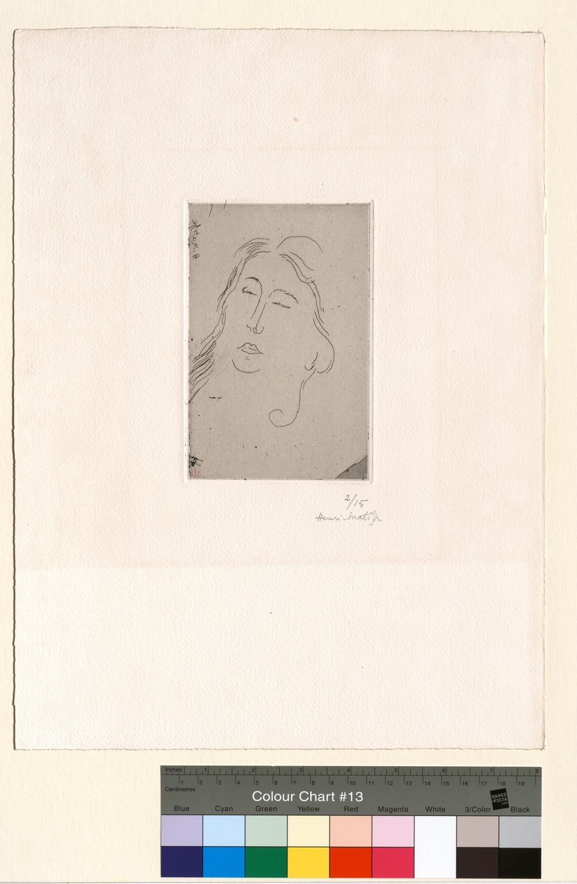 Marguerite, csukott szemmel alkotó: Henri Matisse