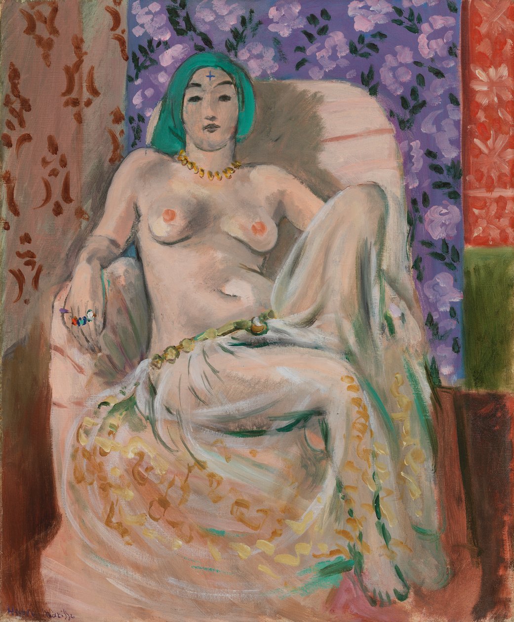 Mór nő (A felemelt térd) alkotó: Henri Matisse