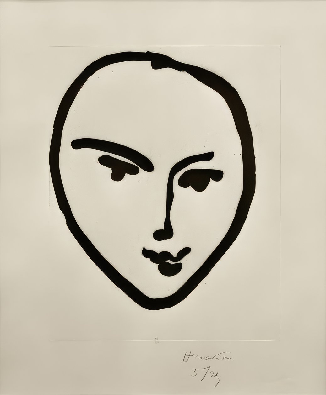 Nadia. Mosolygó maszk alkotó: Henri Matisse