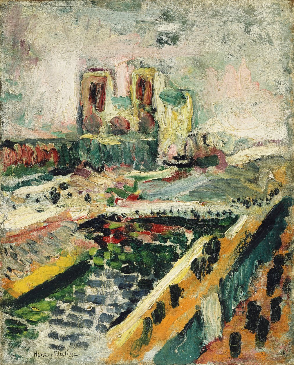Notre-Dame, 1900 körül (olaj, vászon) alkotó: Henri Matisse