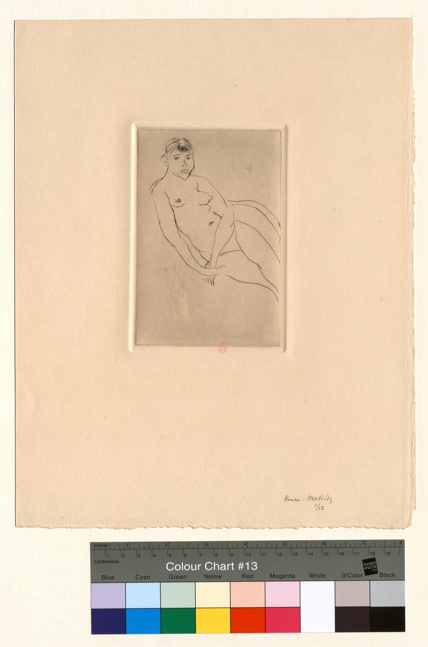 Félig fekvő akt alkotó: Henri Matisse