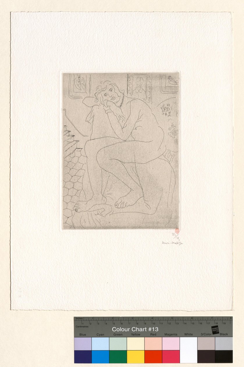 Ülő akt és Madame Cézanne portréja alkotó: Henri Matisse