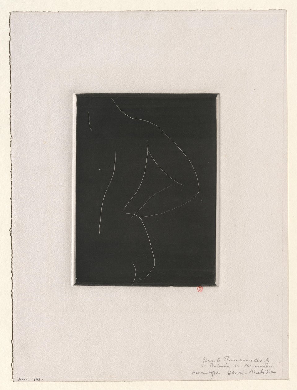 Háttal álló akt alkotó: Henri Matisse
