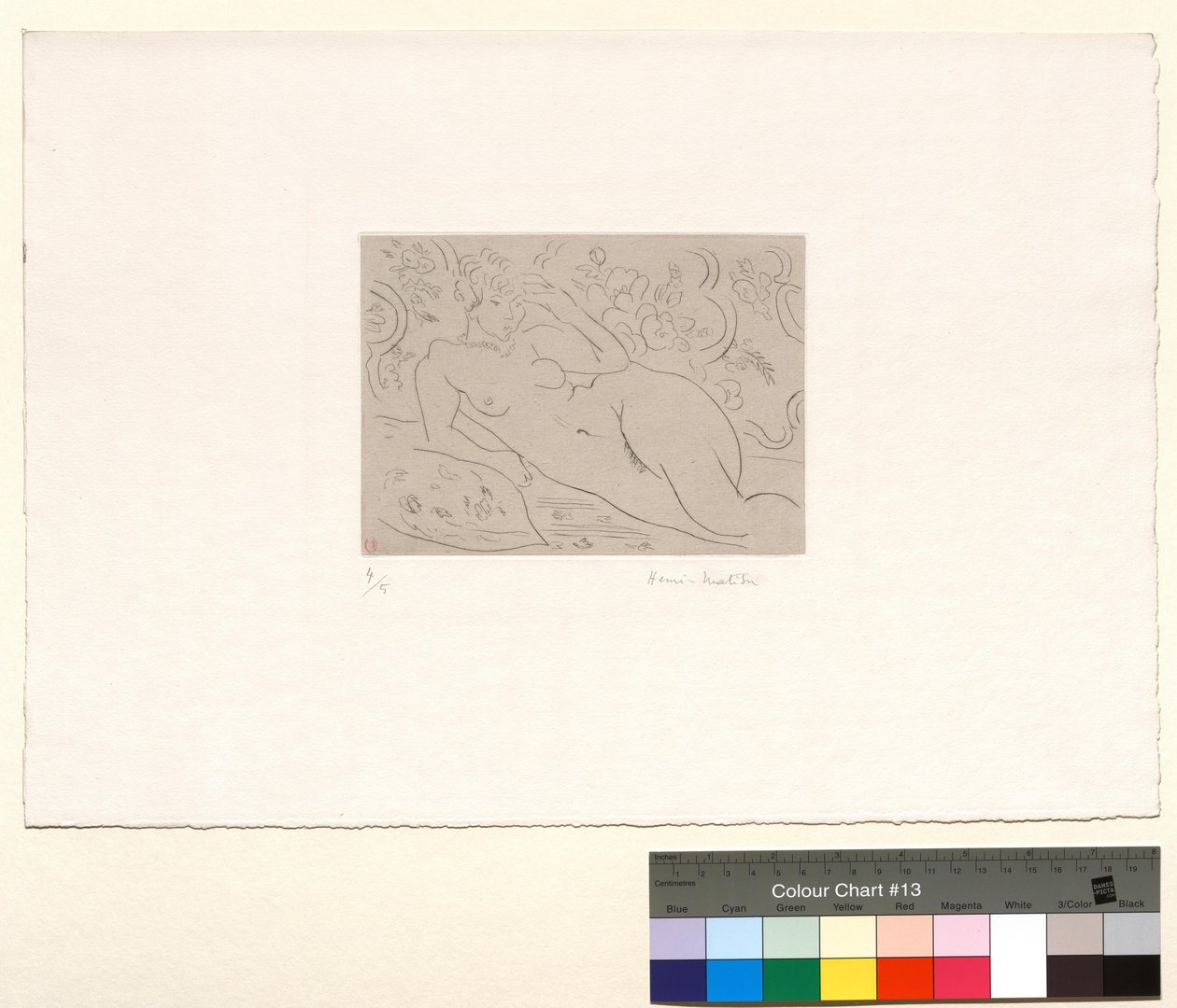 Meztelen, virágos belső tér alkotó: Henri Matisse
