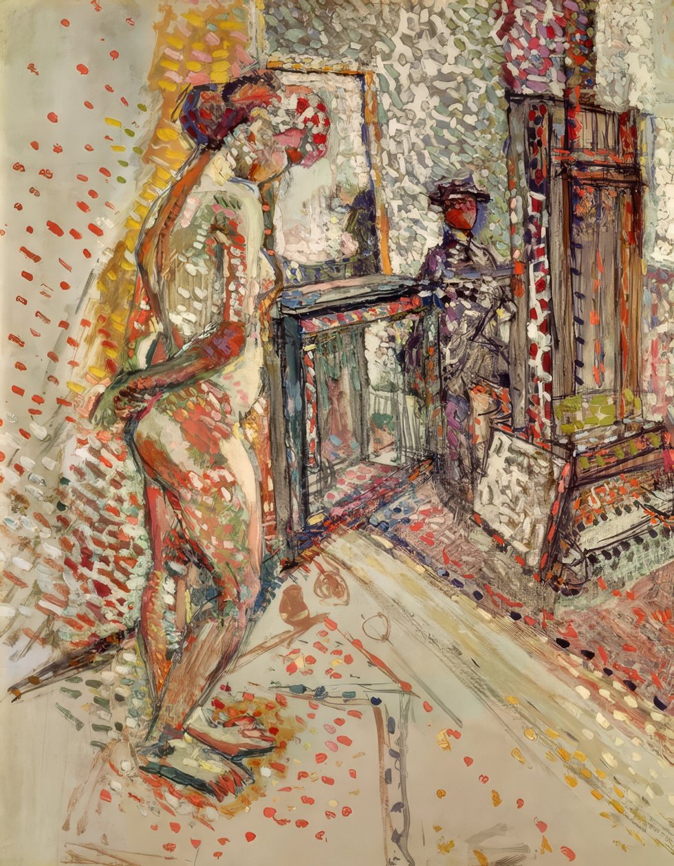 Akt a stúdióban alkotó: Henri Matisse