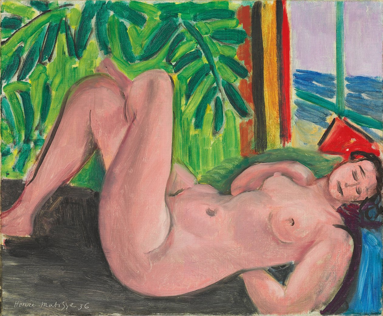 Akt keresztbe tett lábakkal alkotó: Henri Matisse