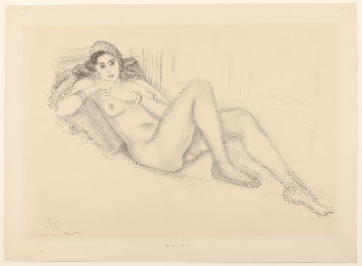 Akt turbánnal alkotó: Henri Matisse
