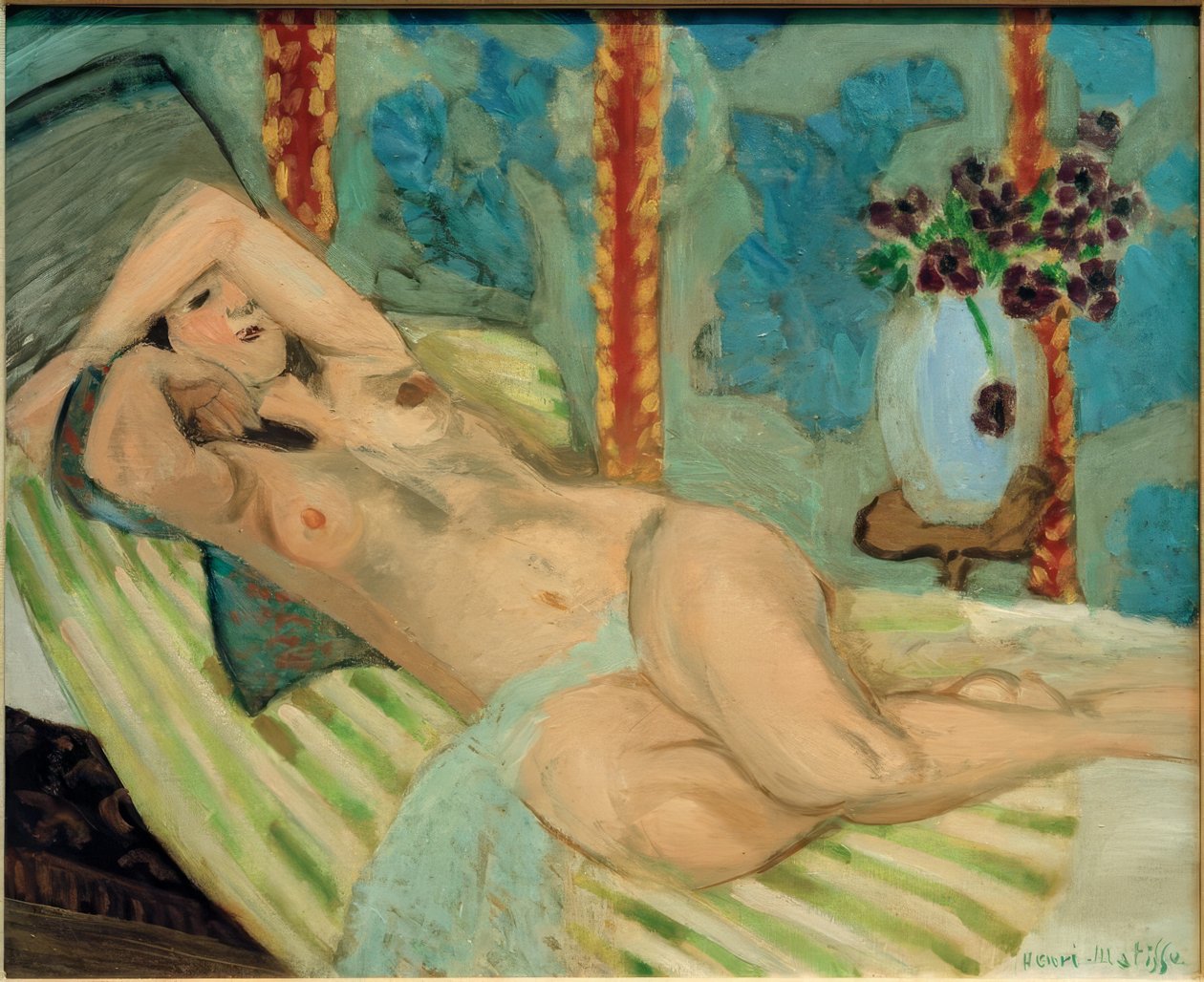 Odaliszk (Akt kék háttérrel) alkotó: Henri Matisse