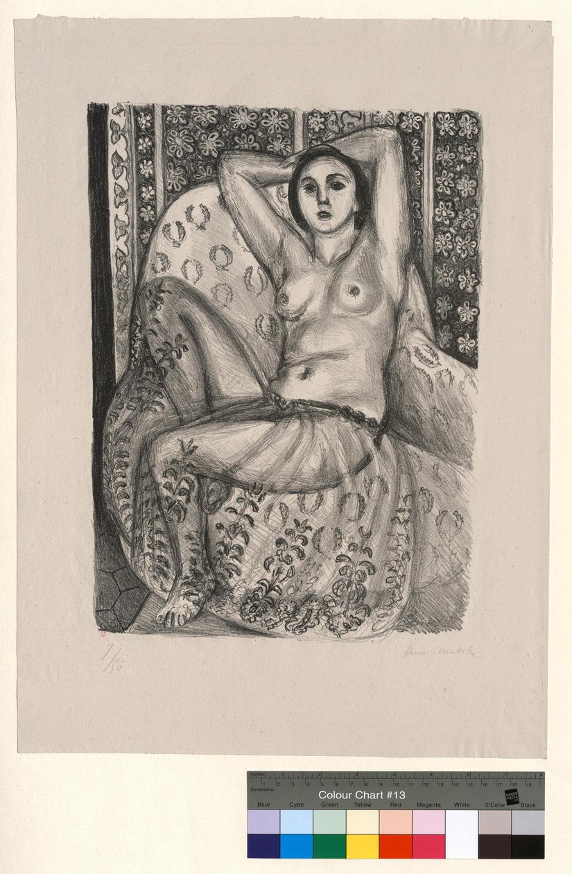 Ülő odaliszk tüllszoknyában alkotó: Henri Matisse