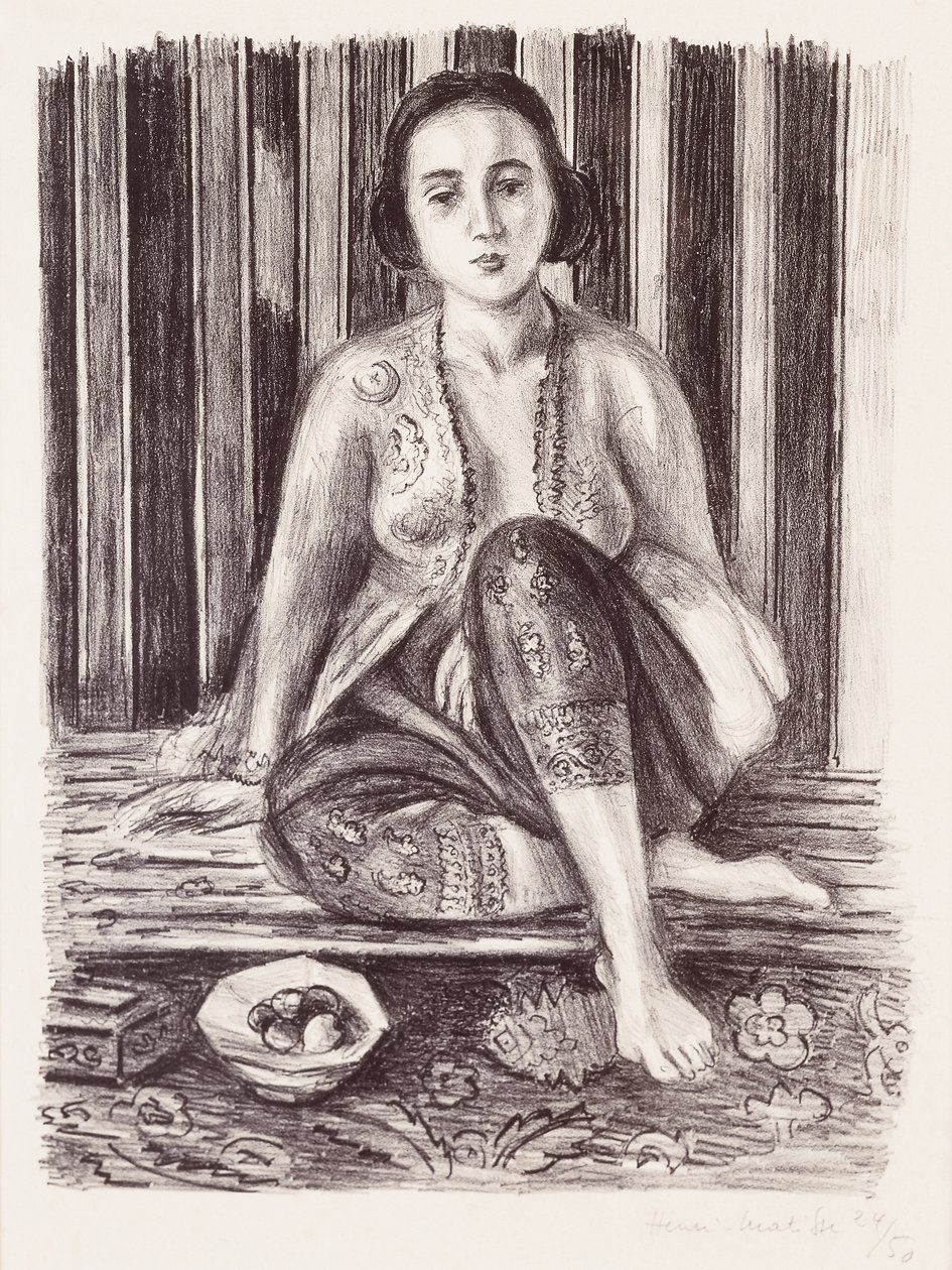 Odaliszk egy tál gyümölccsel alkotó: Henri Matisse
