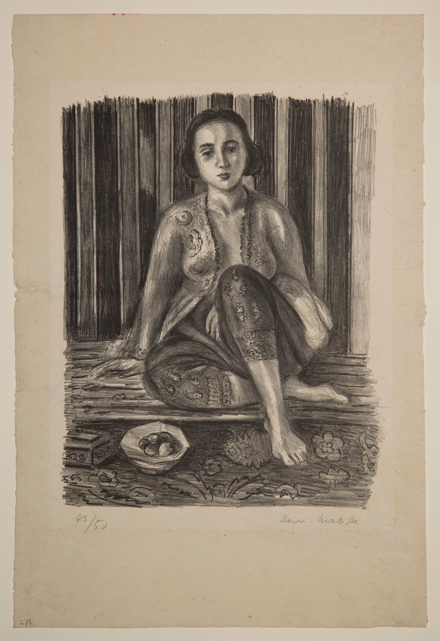 Odalisk gyümölcsöstállal alkotó: Henri Matisse