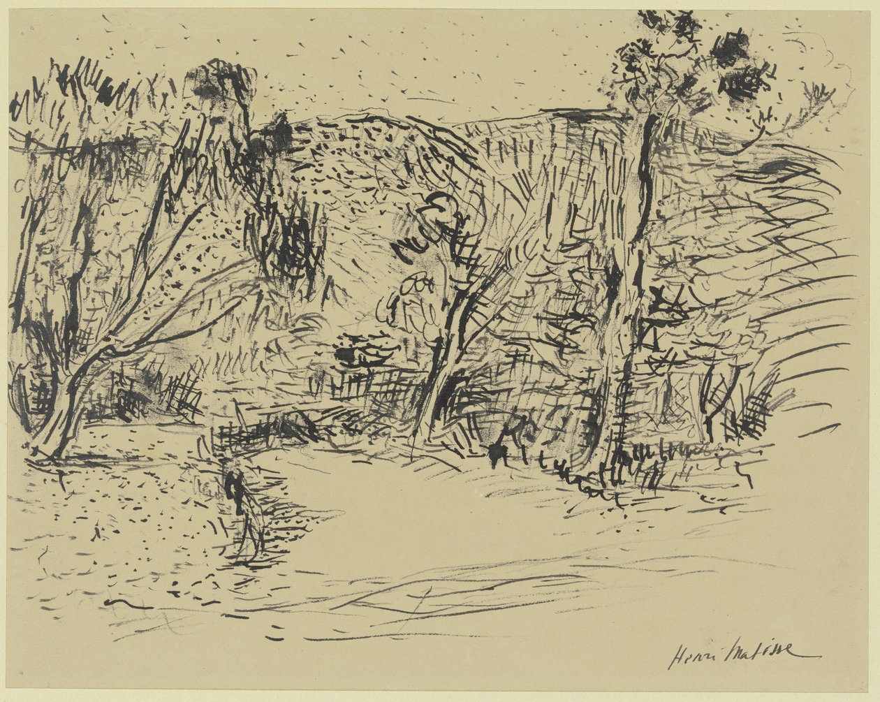 Ösvény a fák között alkotó: Henri Matisse