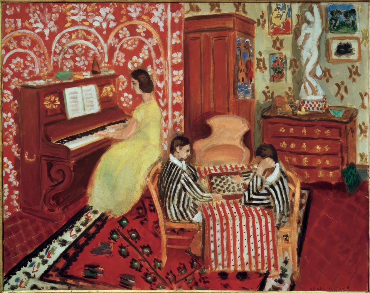 Zongorista és hölgyek alkotó: Henri Matisse