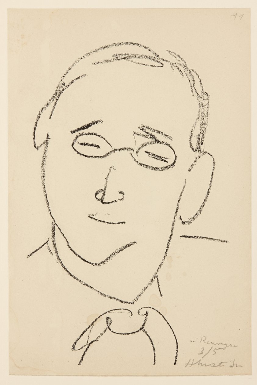 Paul Léautaud portréja alkotó: Henri Matisse