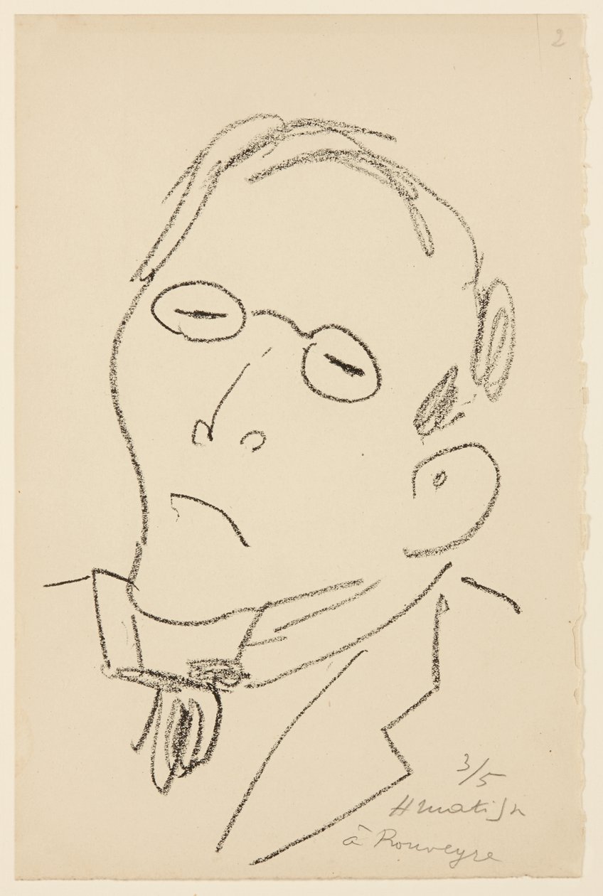 Paul Léautaud portréja alkotó: Henri Matisse