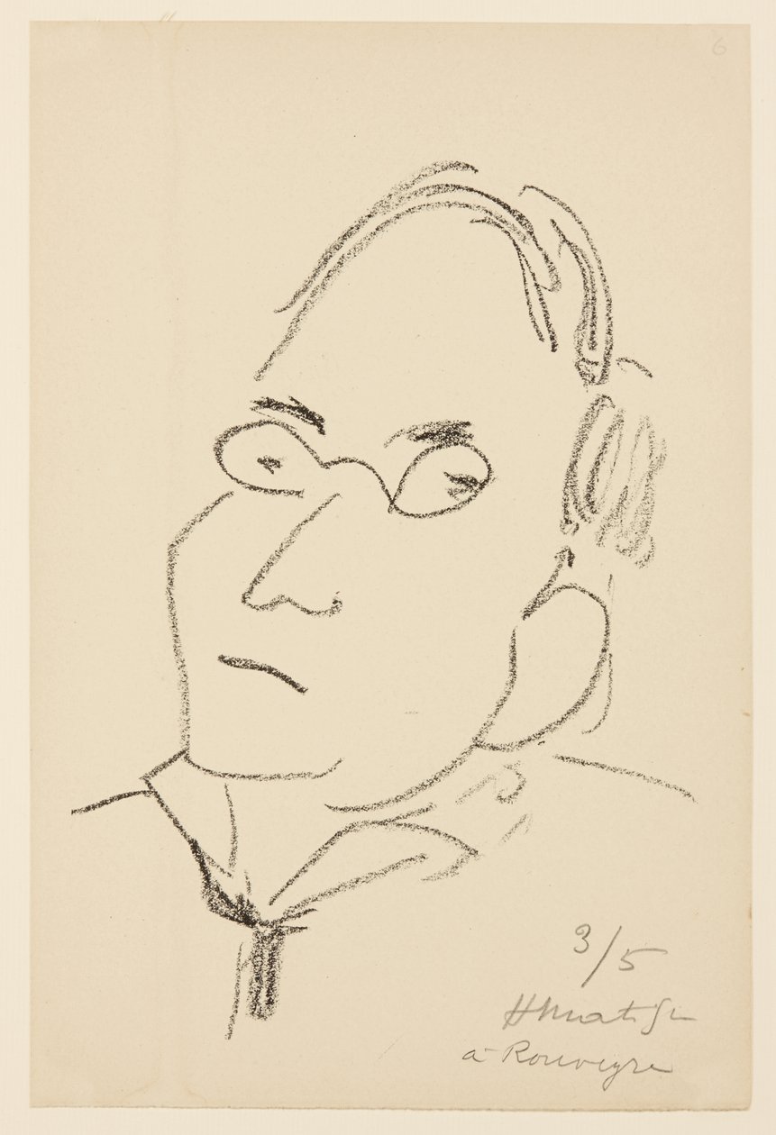 Paul Léautaud portréja alkotó: Henri Matisse