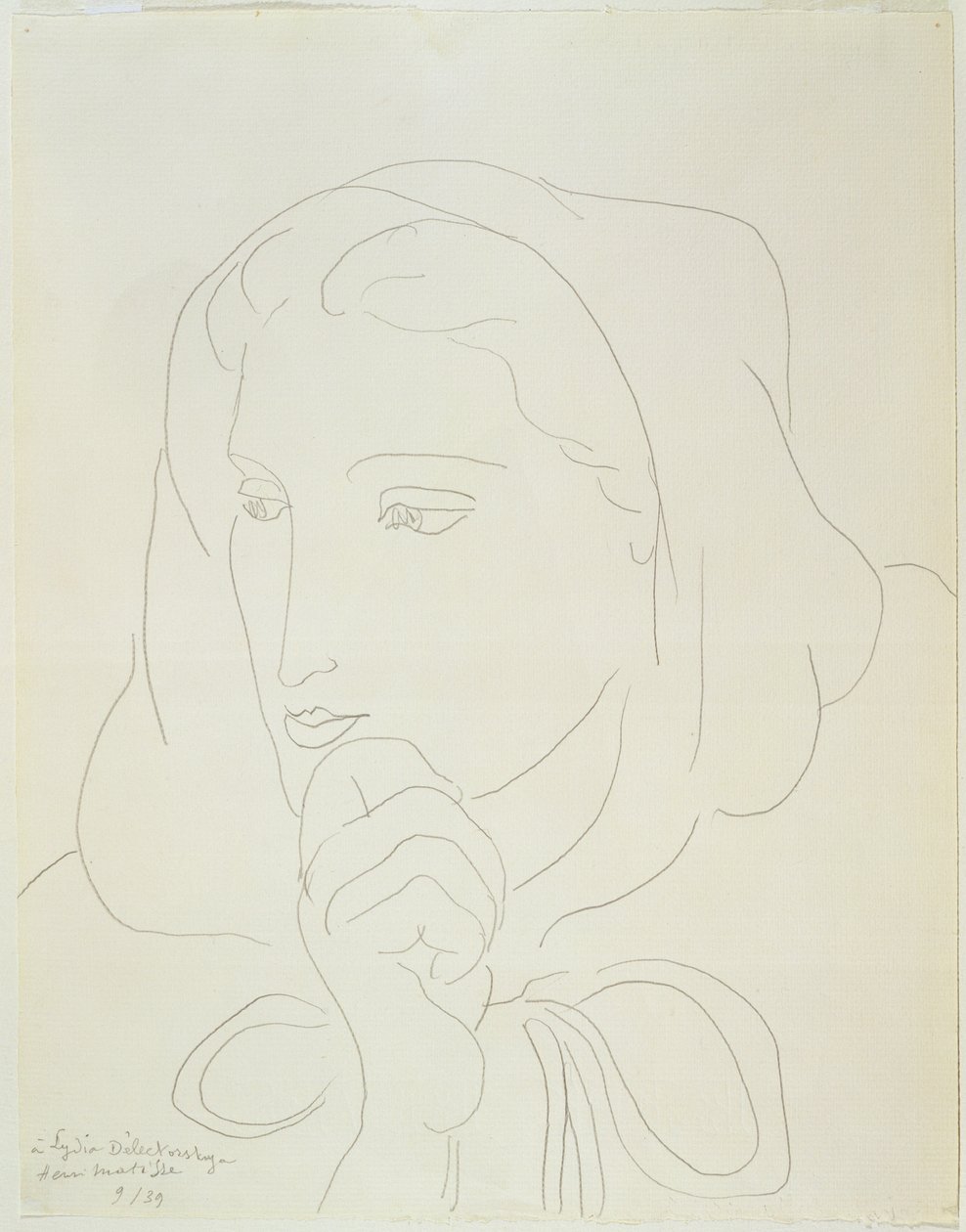 Egy nő portréja csuklyában alkotó: Henri Matisse