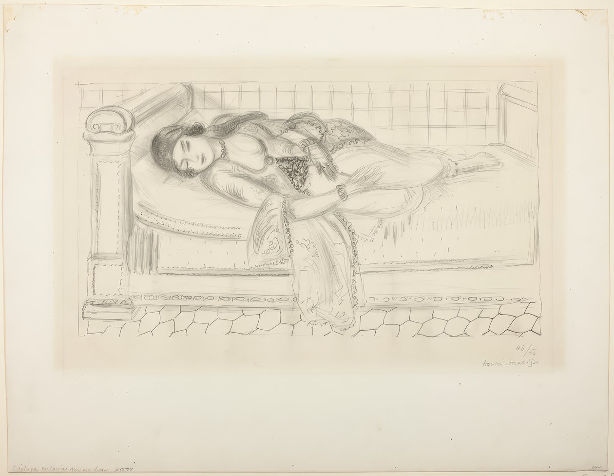 Fekvő alak alkotó: Henri Matisse