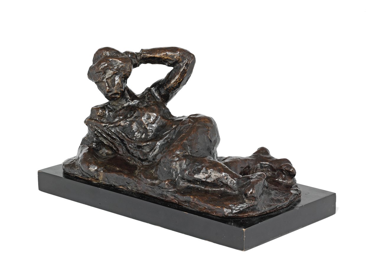 Fekvő akt köntösben, 1906, öntött 1951 (bronz, barna patinás) alkotó: Henri Matisse