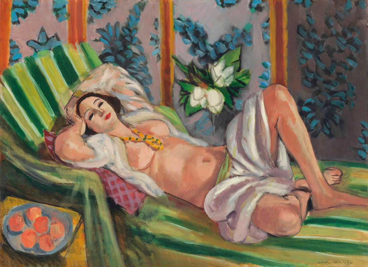 Fekvő Odaliszk magnóliákkal alkotó: Henri Matisse