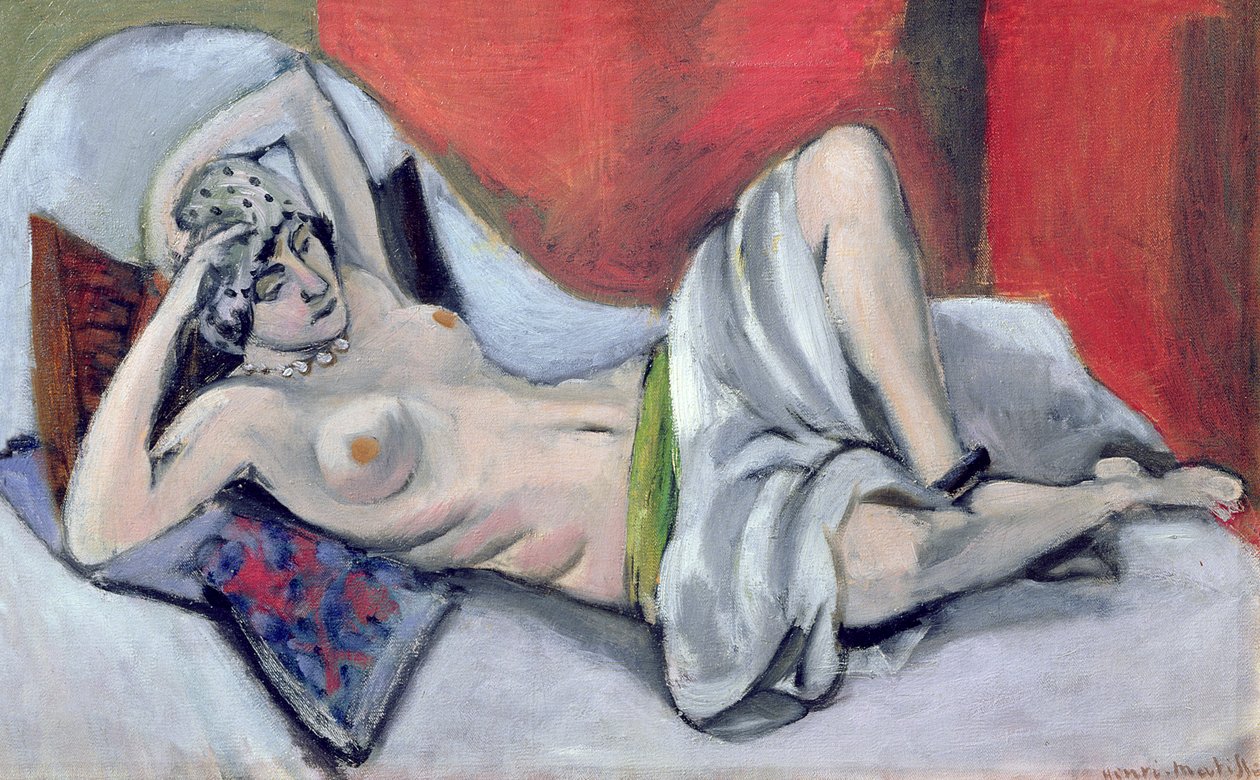 Fekvő akt drapériával, 1923-24 körüli (olaj, vászon) alkotó: Henri Matisse