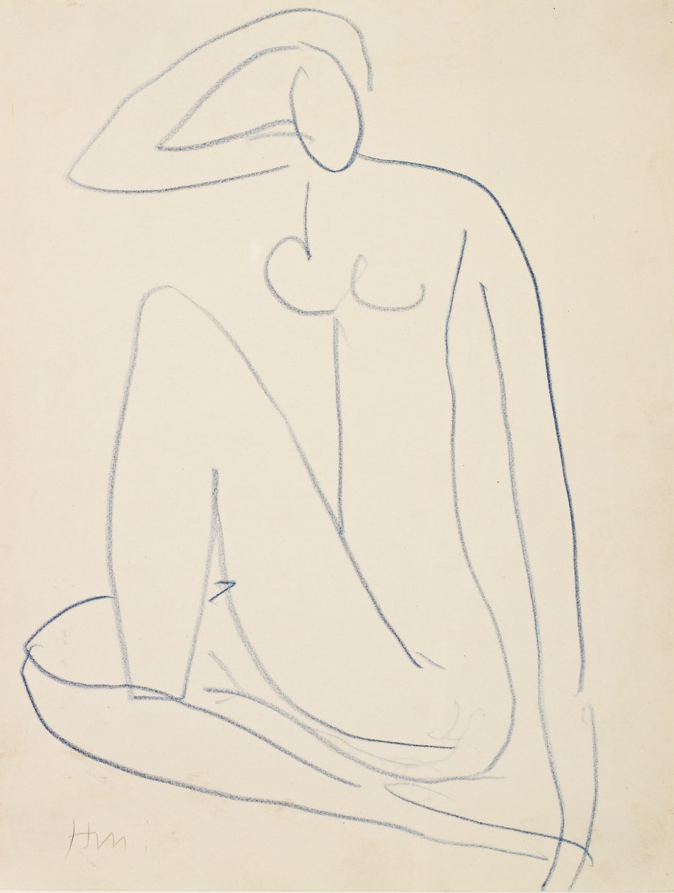 Ülő női alak alkotó: Henri Matisse