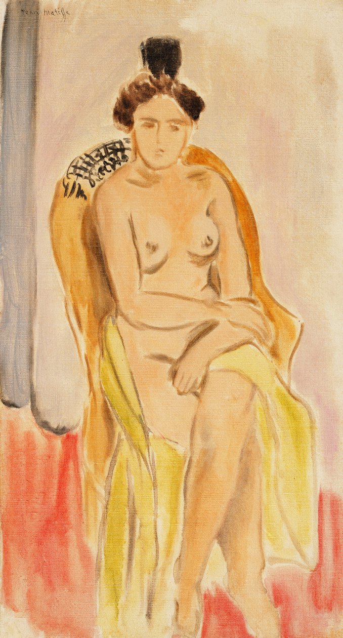 Ülő női akt, 1919-1921 körüli (olaj, vászon) alkotó: Henri Matisse