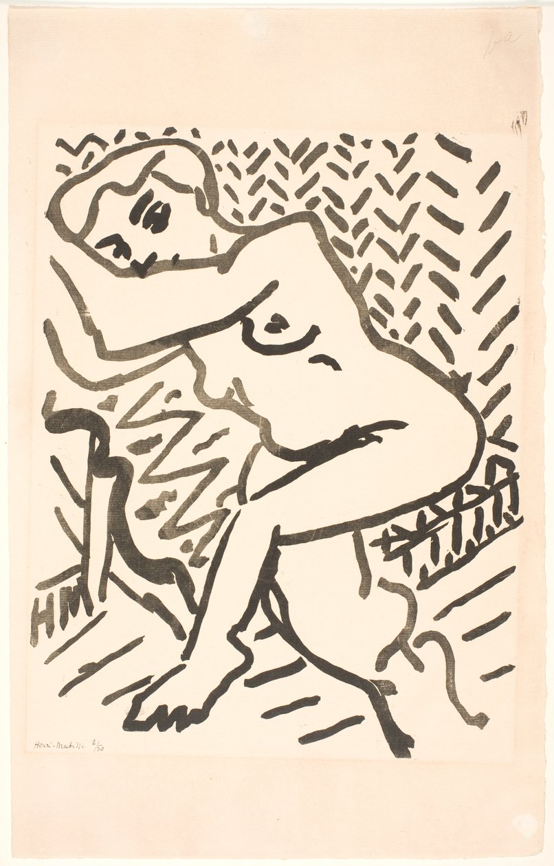 Ülő akt alkotó: Henri Matisse